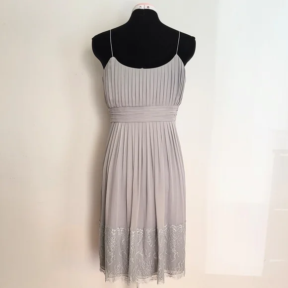 Ann Taylor Light Gray Midi Dress - Picture 4 of 11